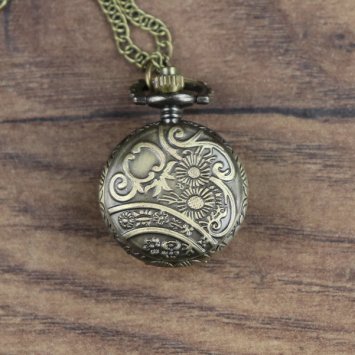 Small pocket watch with tinted glass lid